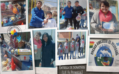 Entrega de donativos «U.E El Pedregal»