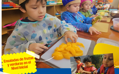 Ensaladas de frutas y verduras en el Nivel Inicial